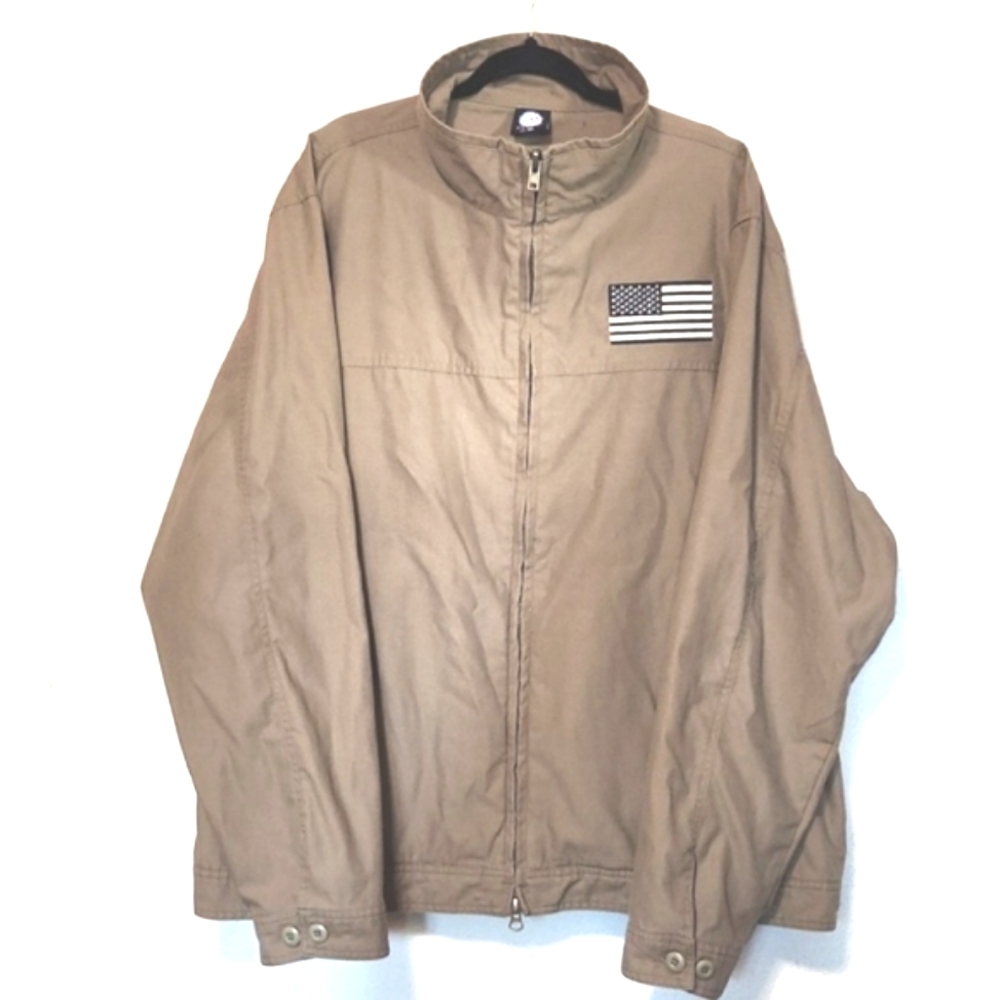 Rothco Concealed Carry Tactical Combat Tested US Flag Zip Jacket 3XL
